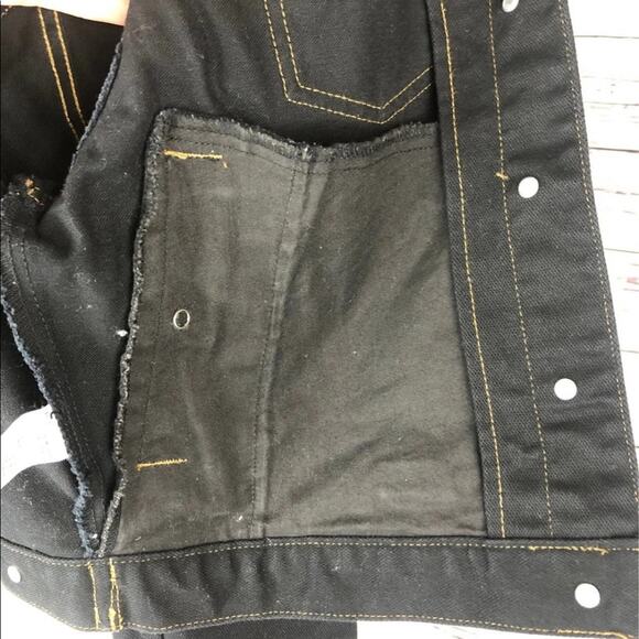 Harley Davidson vintage denim black jacket Ladies cotton size small - Picture 13 of 13